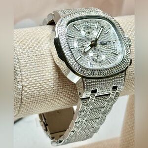 JBW Men's Diamond (1/5 ct. t.w.) Watch in Stainless-steel 48mm